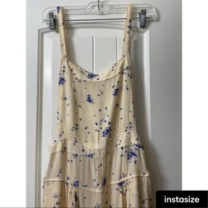 Free People flowy floral jumpsuit